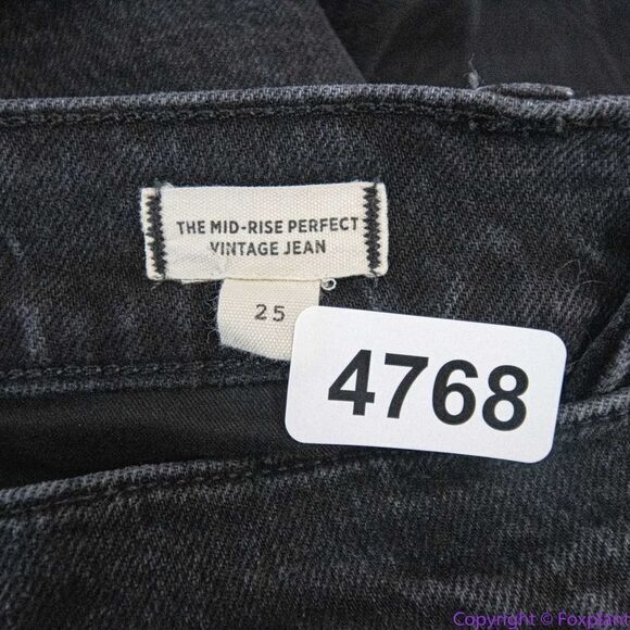 Madewell The Mid-Rise Perfect Vintage Jeans Clean Black‎ Wash, 25 - Picture 13 of 15